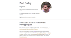 Desktop Screenshot of paulfurley.com