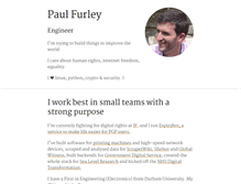 Tablet Screenshot of paulfurley.com